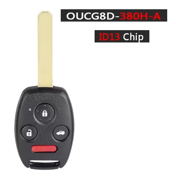 2005-2006 Honda CR-V / 4-Button Megamos 13 Remote Head Key / OUCG8D-380H-A (AFTERMARKET)
